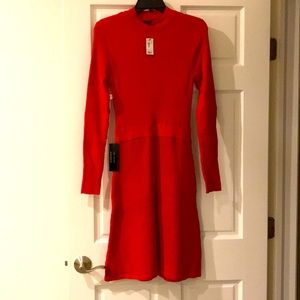 Brand new sweater dress in vibrant red color